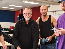 Peter Lind and students HERO